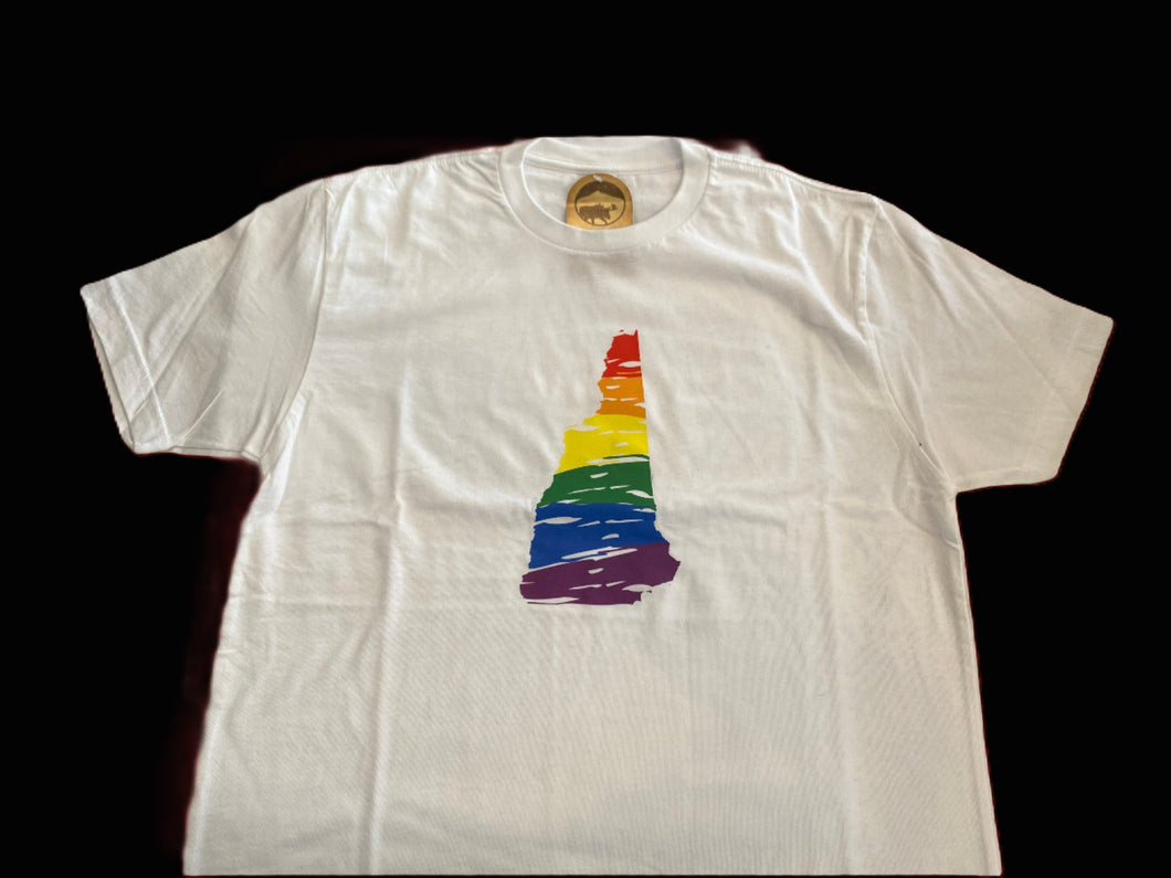 White T-Shirt- NH Pride L-White : Large