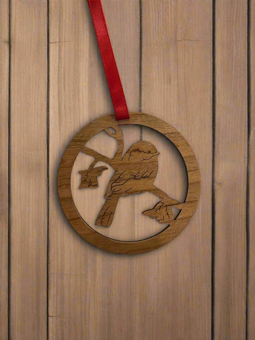 Ornament- Flat Chickadee-6049