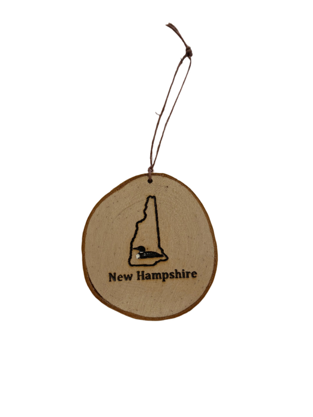 Birch Ornament- NH Loon