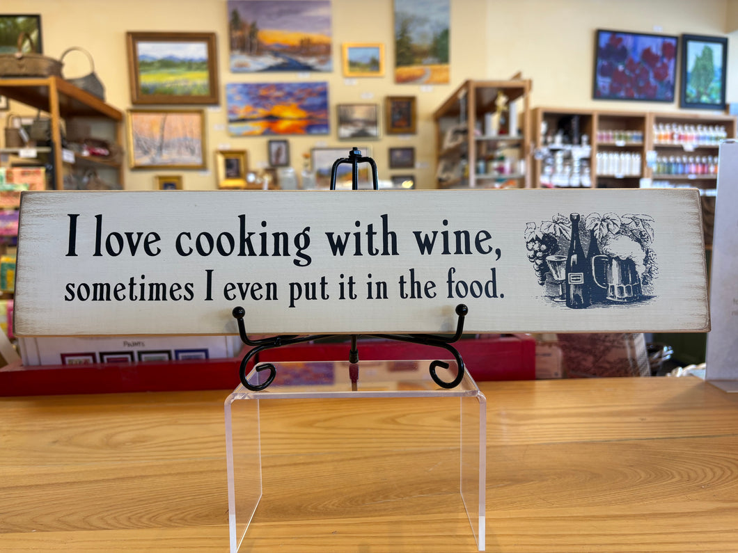 Sign- Cooking With Wine 281