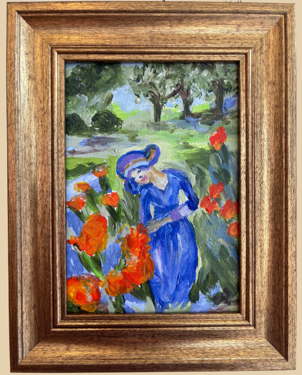 Painting- Tulip Garden 5x7