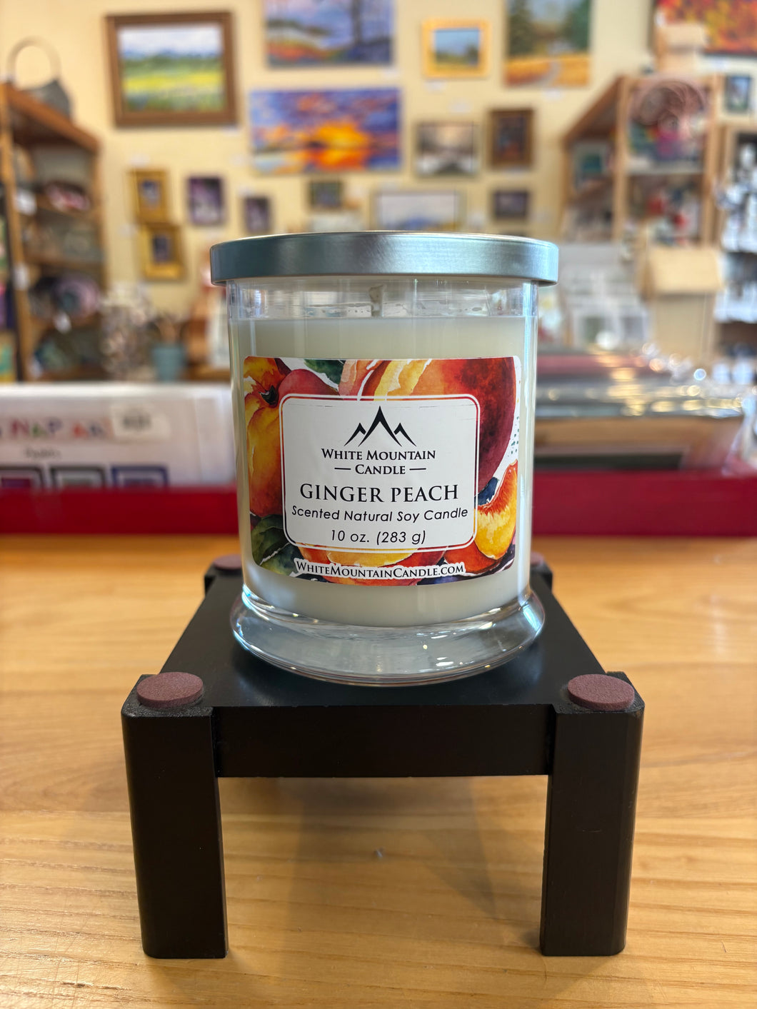 Elite Soy Candle- Ginger Peach 10 oz