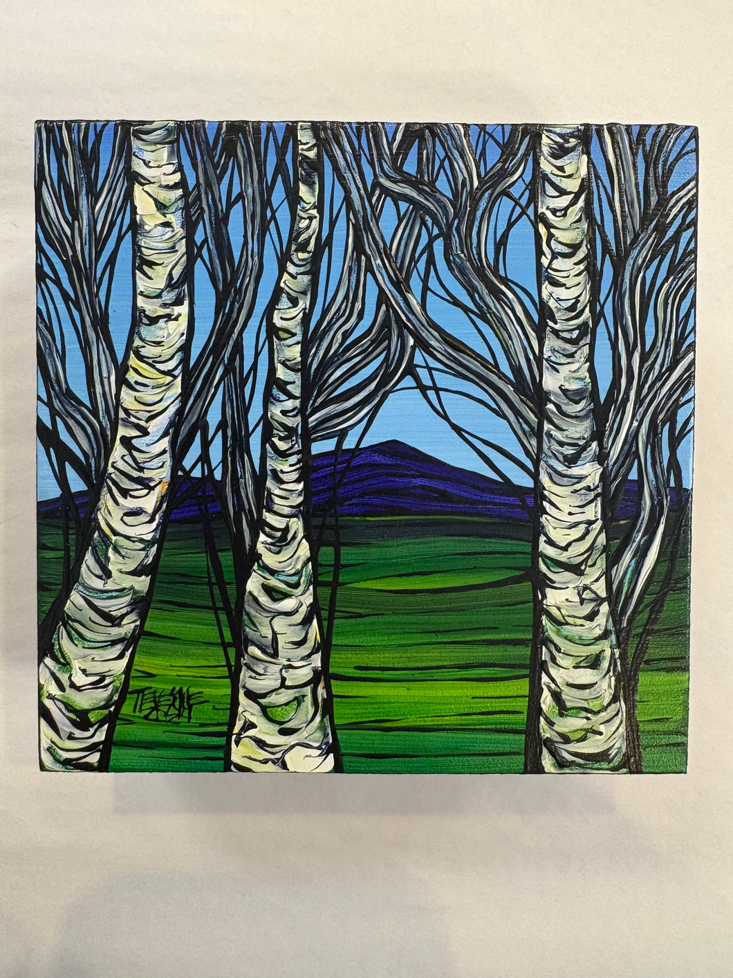 Painting- Birch Scene I