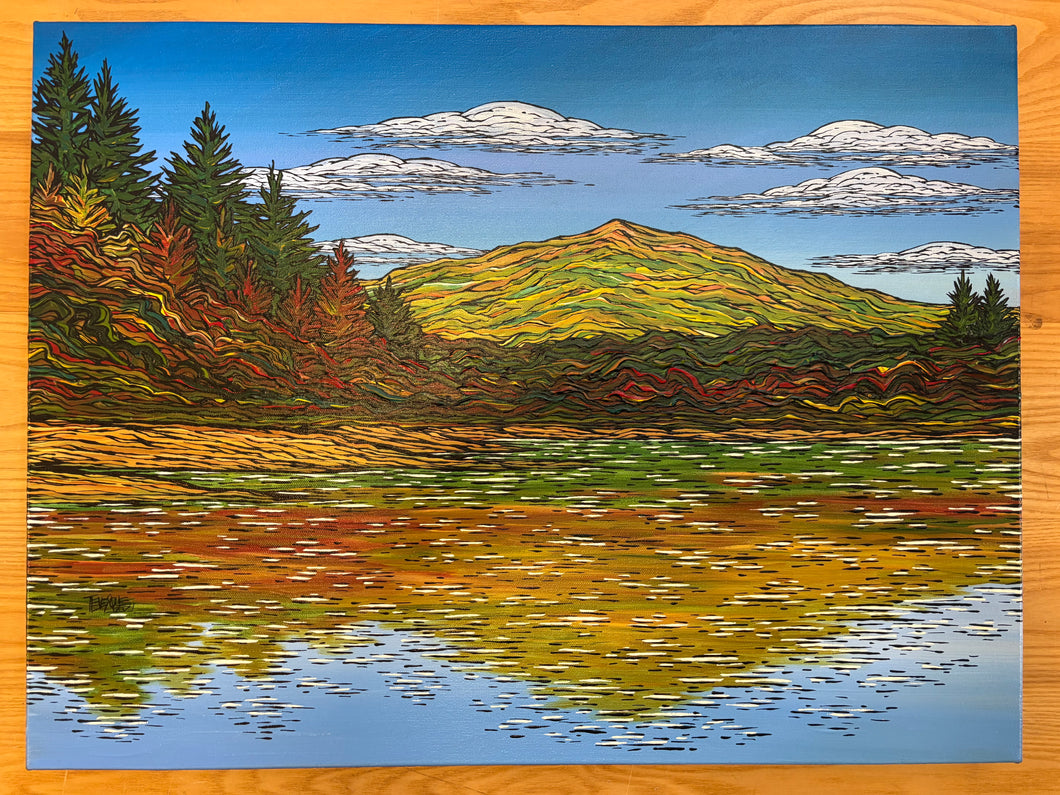 Painting- Monadnock From Perkins Pond