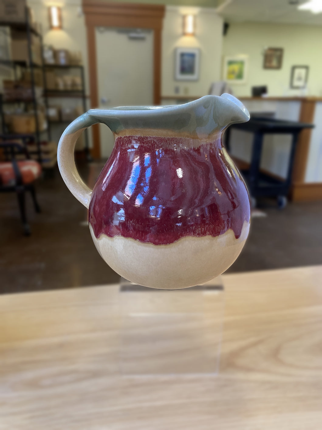 Pitcher Medium Glazed Ceramic