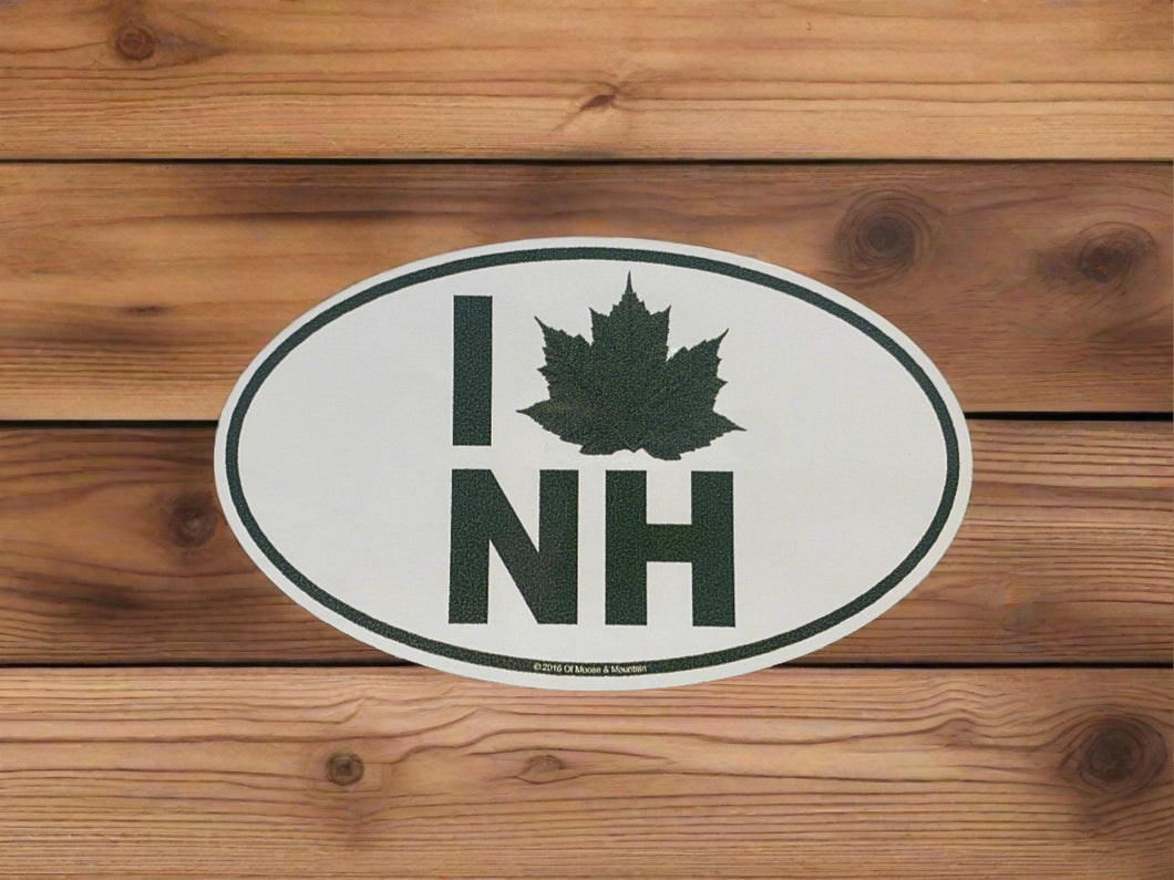 Decal- I Love NH Oval #40 MNNHIL1DE