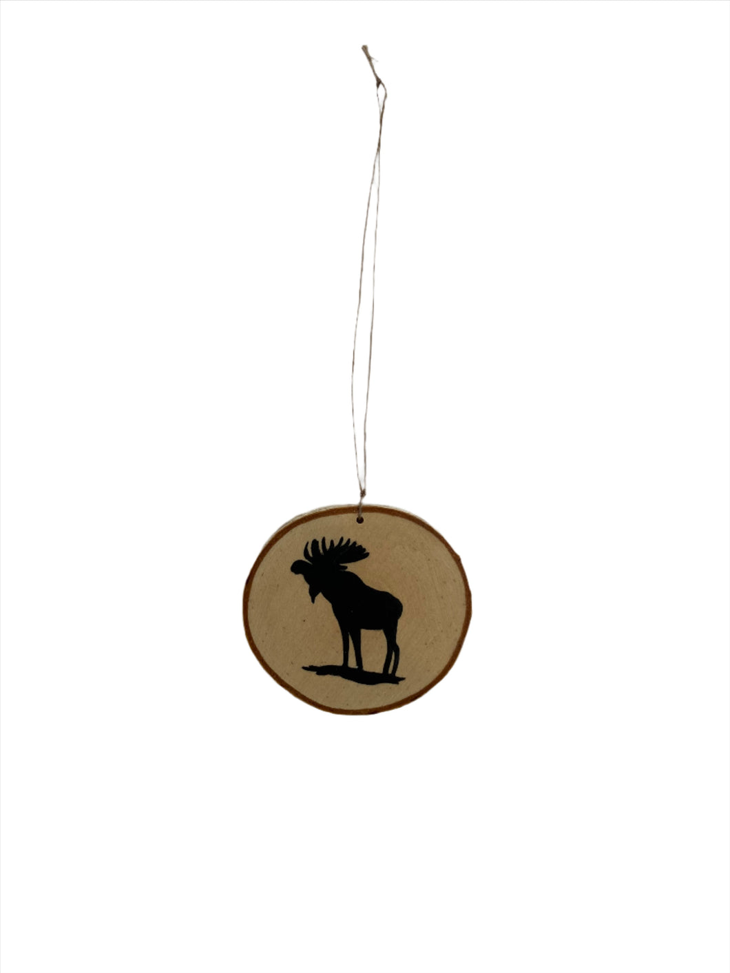 Birch Ornament- Moose Small