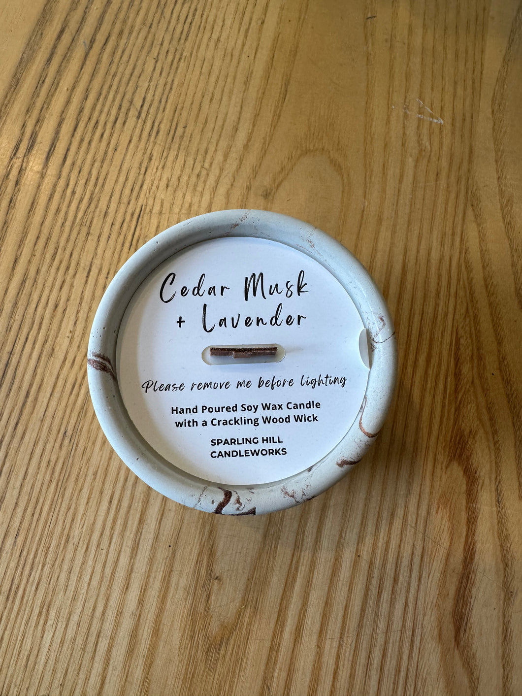 Candle- Cedar Musk Lav WW