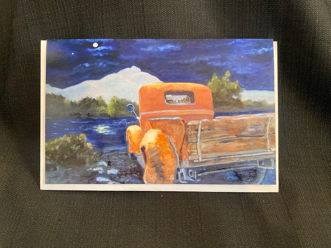 Card- Night by the lake-large