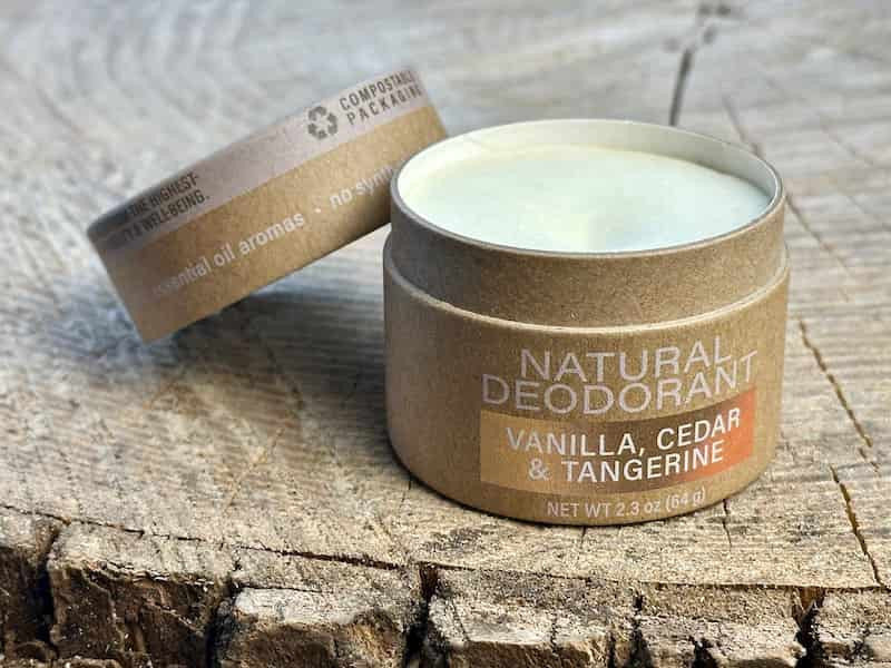 Natural Deodorant- Vanilla Cedar Tangerine
