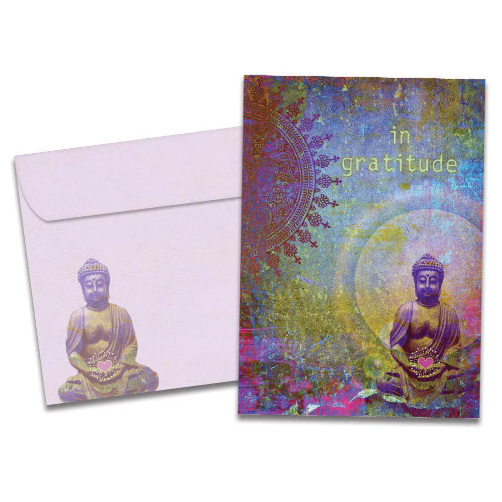 TF Card- Gratitude Buddha 17829