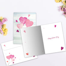 Load image into Gallery viewer, TF Holiday Card- Heart Balloons, Valentine's Day 19992
