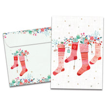 Load image into Gallery viewer, TF Holiday Card- Overflowing Stockings 22315
