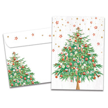 Load image into Gallery viewer, TF Holiday Card- Classic Tree, Christmas 22332
