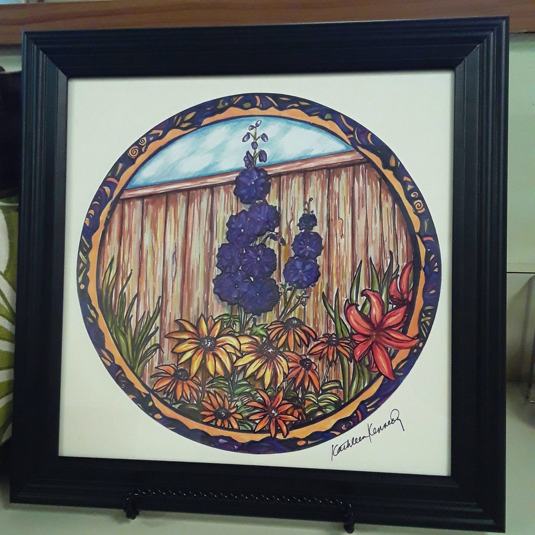 Framed Print- Delphinium