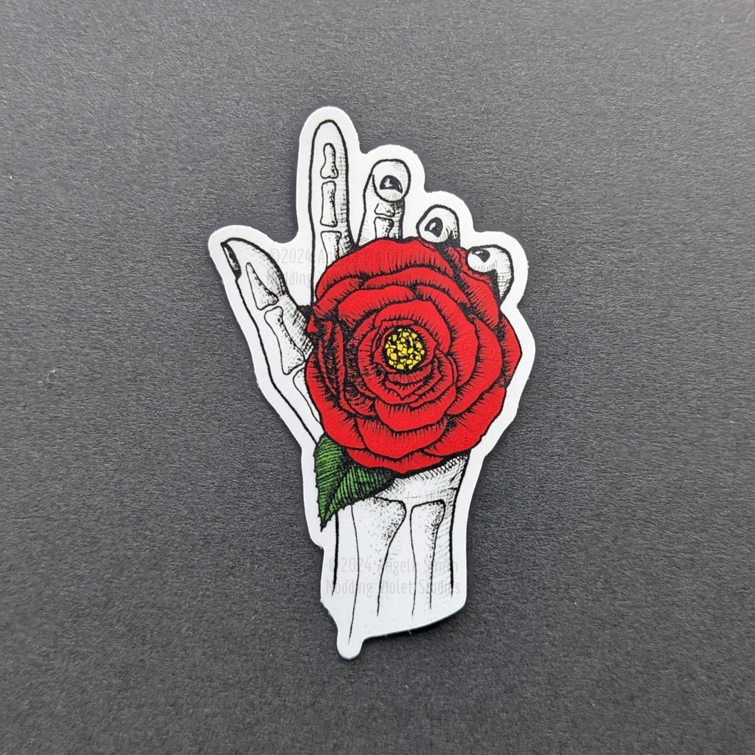 Vinyl Sticker- Camellia Hands